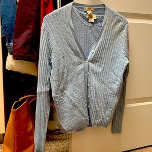 Brooks Brothers light blue Cardigan and sleeveless top set